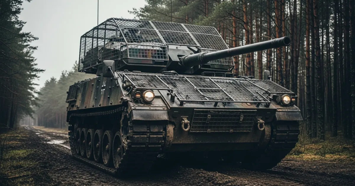 German 45th Armored Brigade Deploys Improvised Drone Defenses in Lithuania