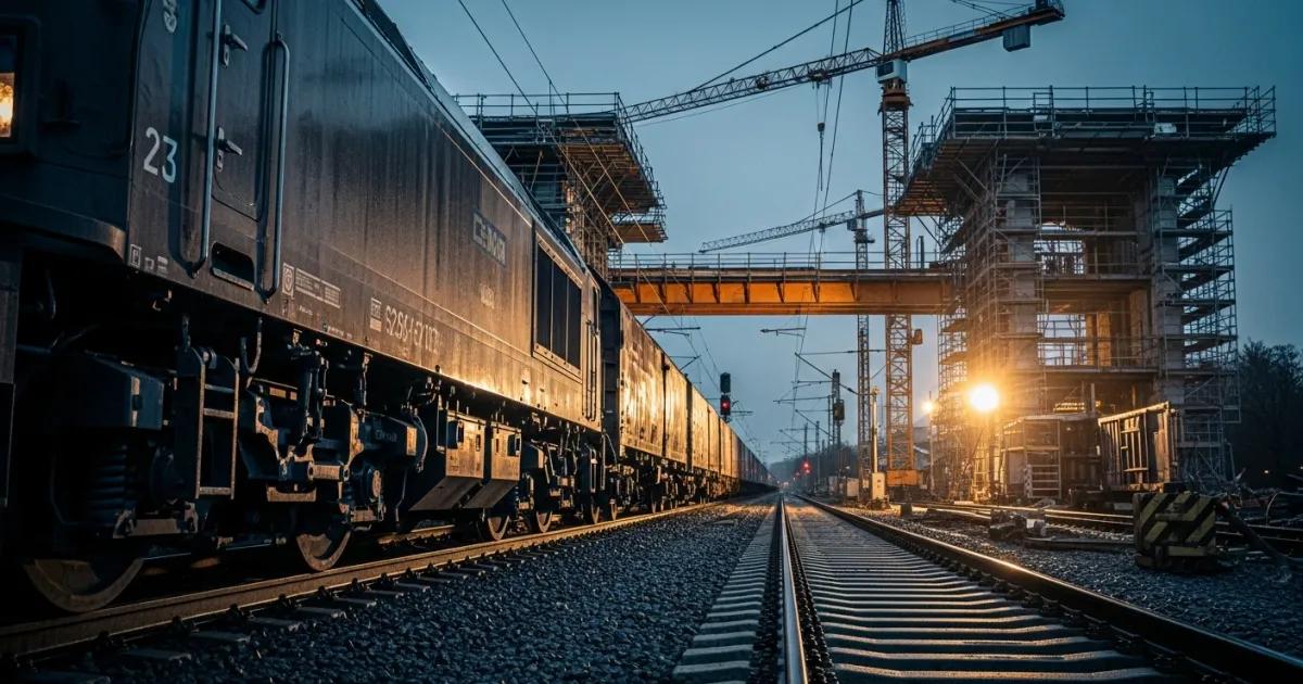 Kombiverkehr Reports Decline in Train Fulfillment Amid German Rail Infrastructure Upgrades