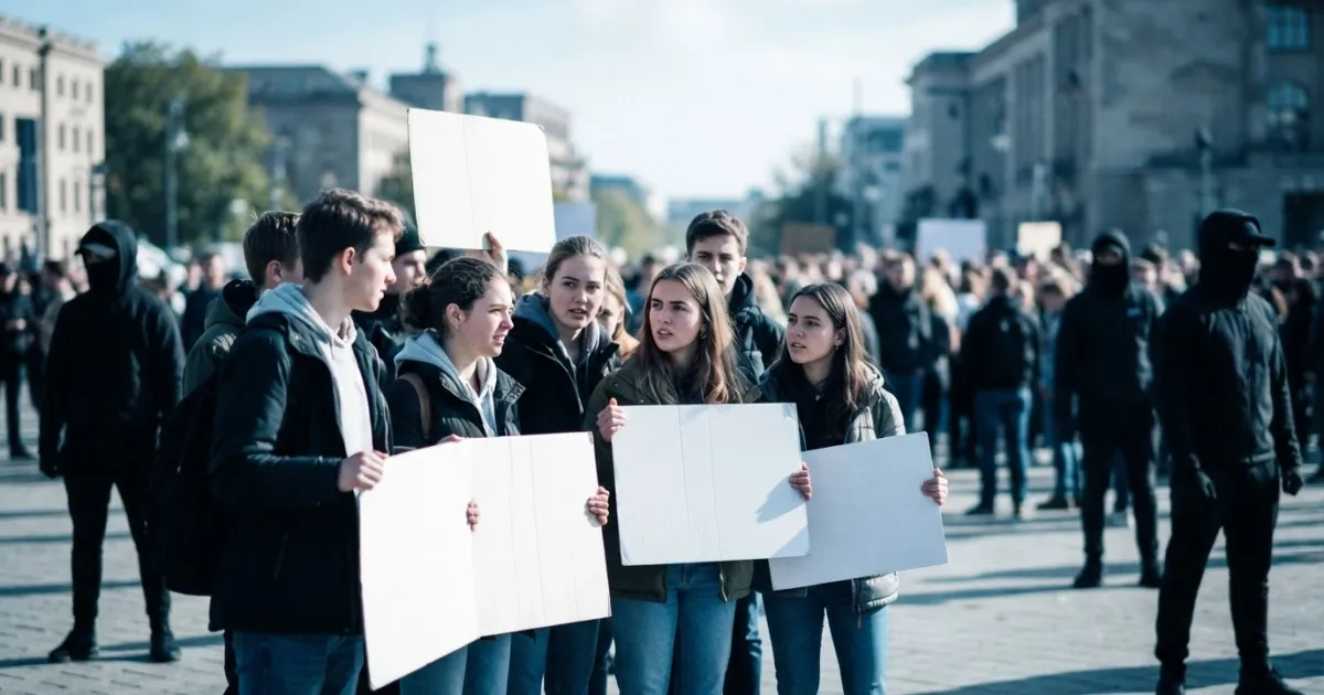 German Officials Warn of Extremist Infiltration Risks in Youth Protests