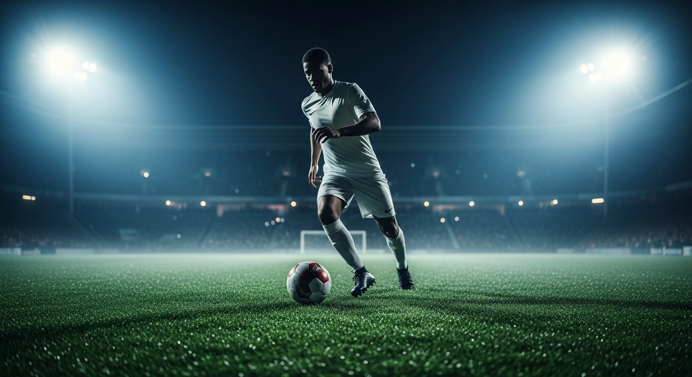 A German national football team player runs across the field during a 2026 FIFA World Cup group stage match against Curaçao.