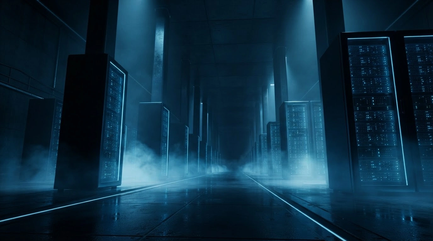 A futuristic digital vault in Germany stores critical climate and environmental data to ensure the long-term preservation of scientific records.