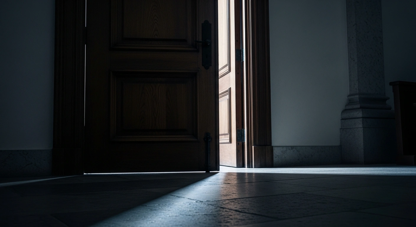 The heavy wooden doors of the Supreme Court of Gibraltar stand closed as a former teacher and scout leader is remanded in custody following his conviction for child sexual abuse.