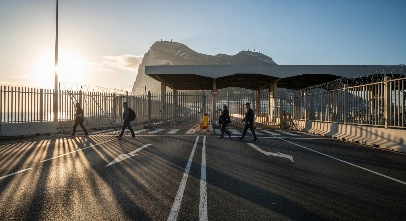 The physical border fence between Gibraltar and Spain has been removed to allow for the free movement of people and goods following a new treaty.