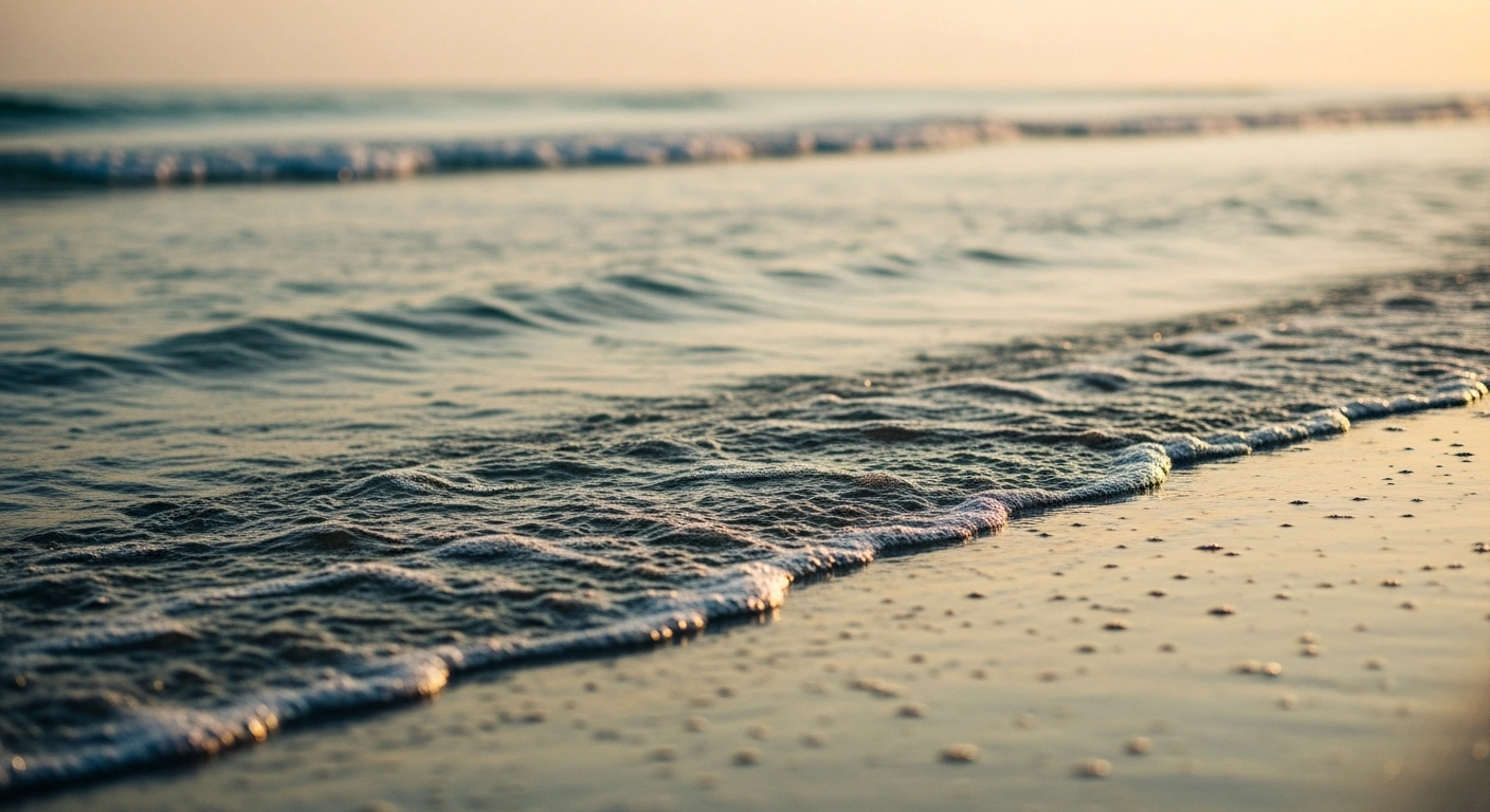 A scenic view of warm Gulf Coast waters where health officials have warned the public about the presence of Vibrio vulnificus bacteria.