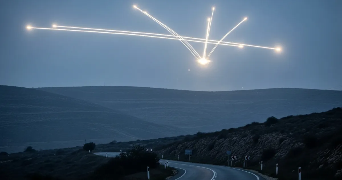Israeli Military Intercepts Projectiles Launched from Lebanon