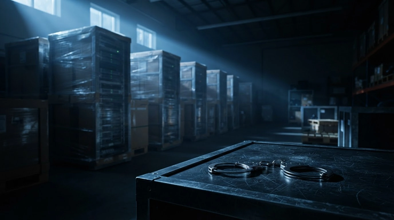 Federal authorities investigate a shipment of restricted high-end AI servers intended for illegal export to China.