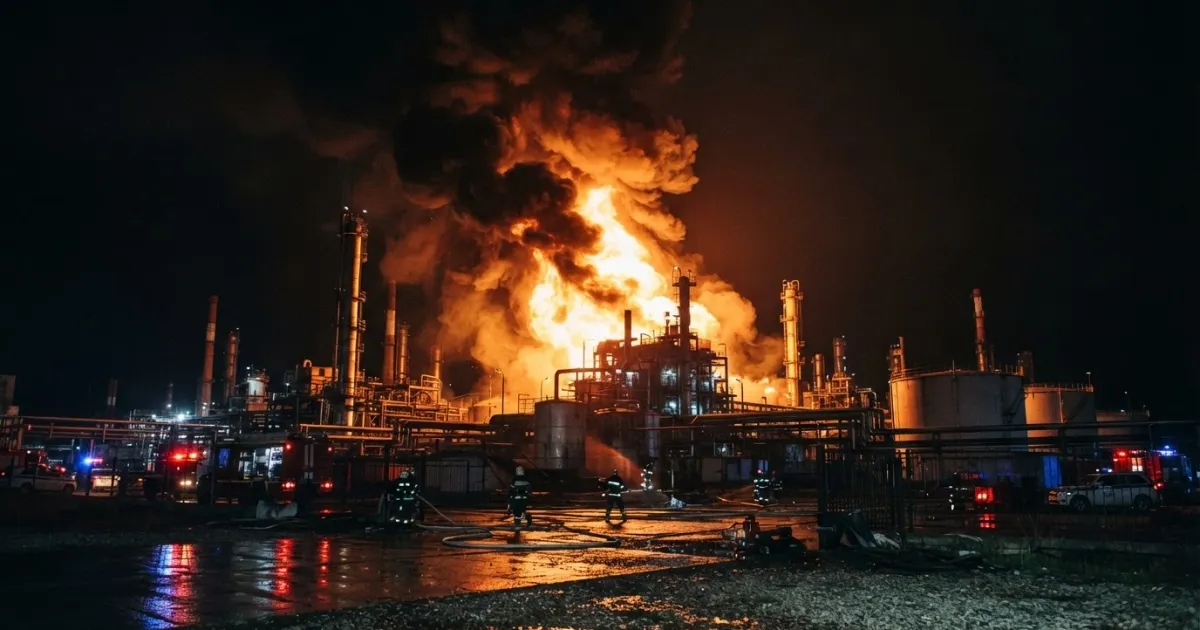 Drone Attack Reported at Ilsk Oil Refinery in Russia's Krasnodar Region