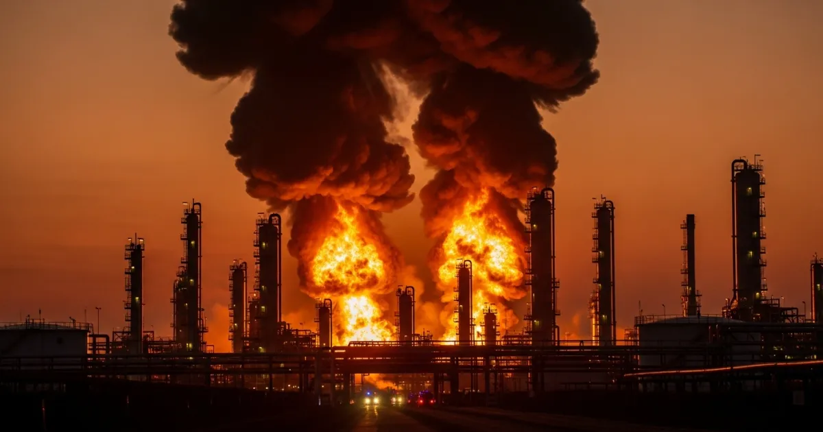 Fire Reported at Ilsky Oil Refinery Following Drone Attack in Russia's Krasnodar Region
