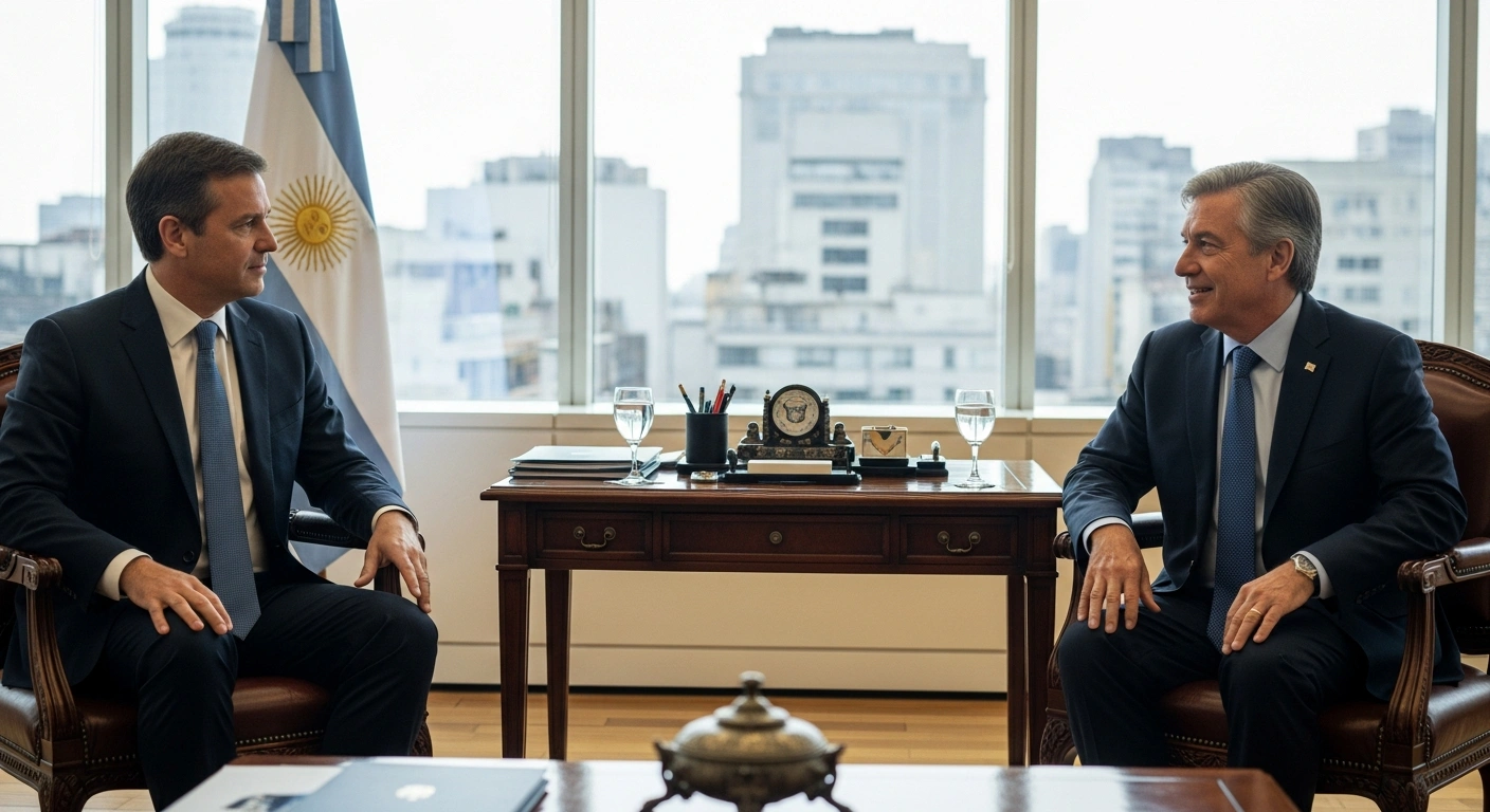 IMF Managing Director Kristalina Georgieva meets with President Javier Milei in Argentina to discuss economic stabilization and fiscal reforms.