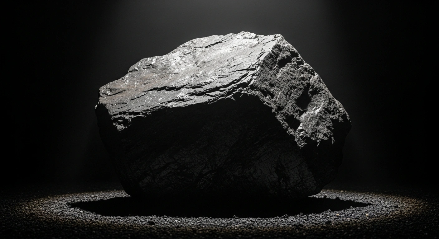 A dramatically lit, massive chunk of raw coal symbolizes the Indian government's increased Tax Collected at Source (TCS) on the sale of coal and lignite, a change announced in the Union Budget 2026 and effective from April 1, 2026.