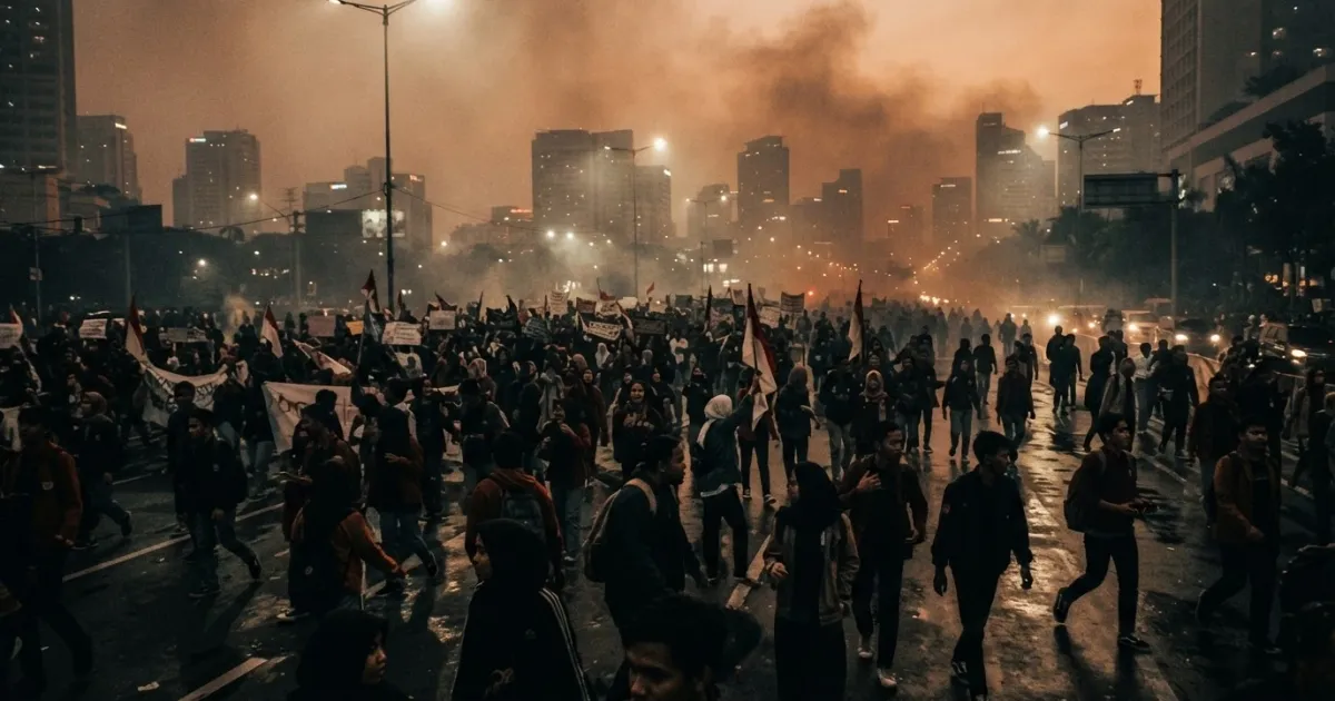 Indonesian Students Stage Nationwide Protests Over Economic and Environmental Concerns