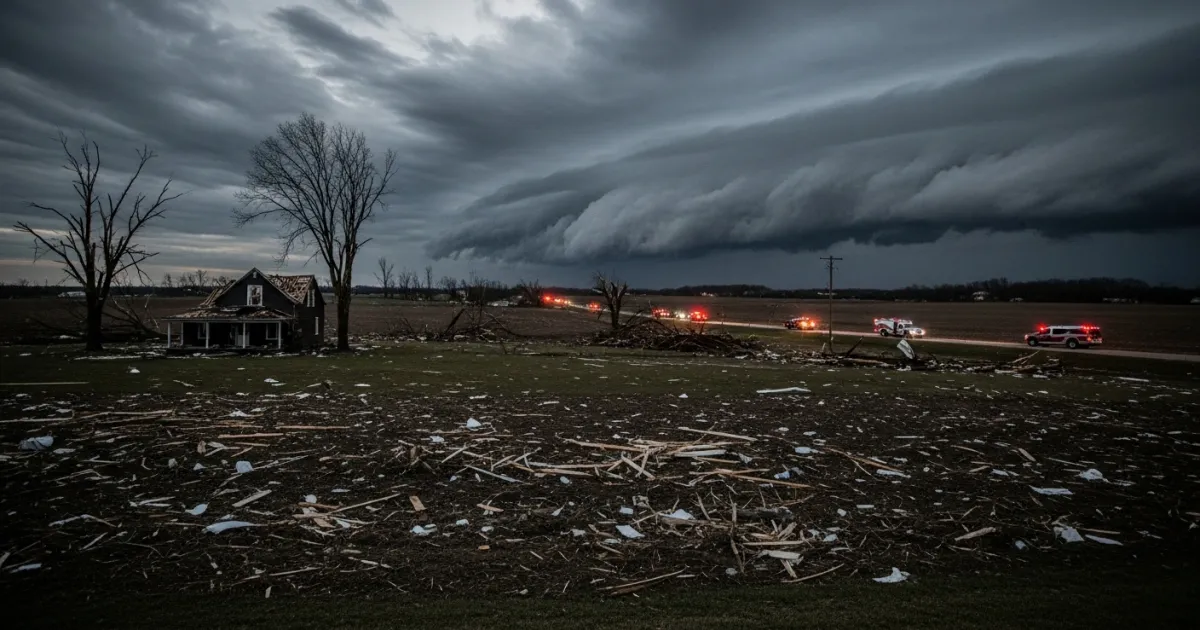 Severe Storms and Tornadoes Strike Iowa, Leaving One Dead and Thousands Without Power