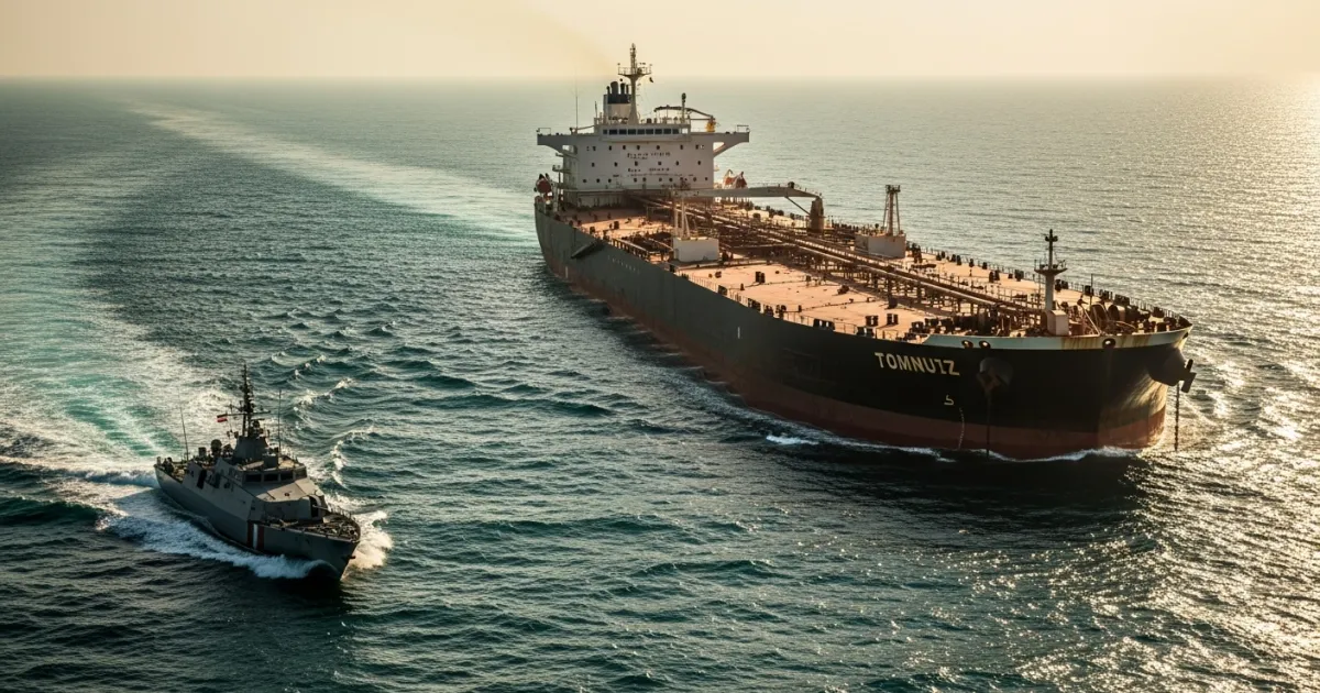 Iranian Navy Intercepts Oil Tanker Near Strait of Hormuz