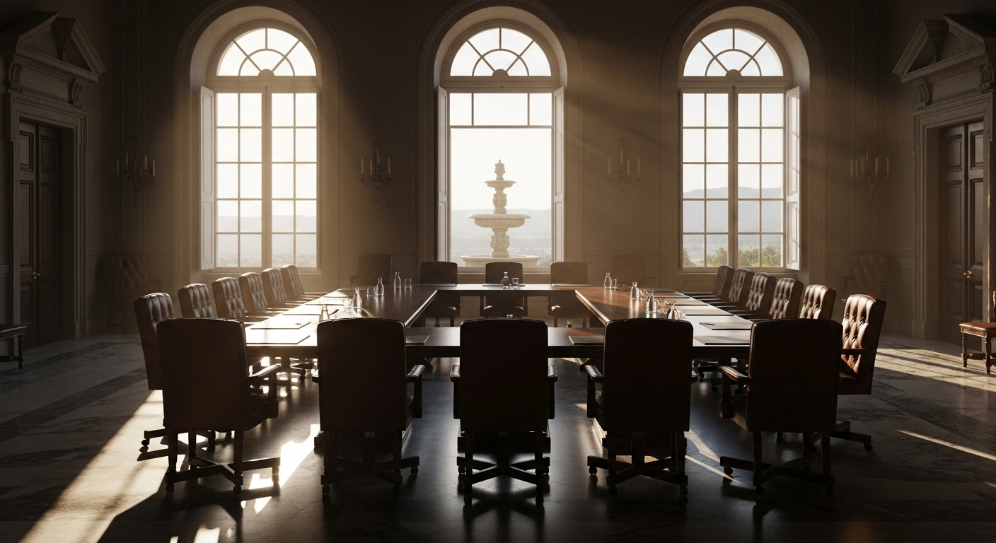 International mediators hold diplomatic negotiations in a Roman villa to de-escalate tensions between Israel and Lebanon with United States support.
