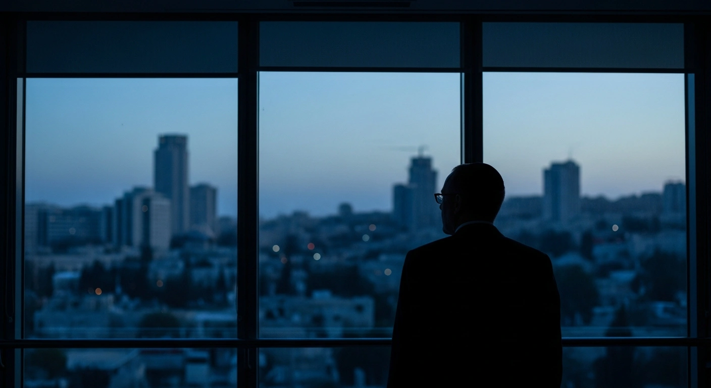Shmuel Ben Ezra stands in a government office following his appointment as the new head of Israel's National Security Council by Prime Minister Benjamin Netanyahu.