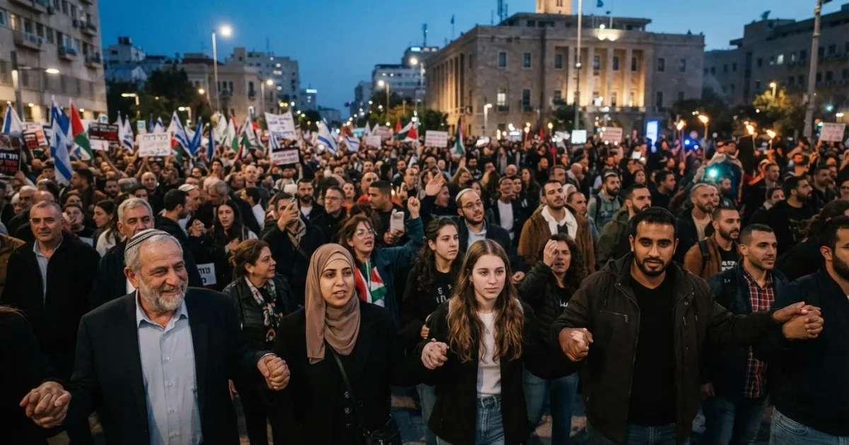 Demonstrators Across Israel Call for Inclusive Jewish-Arab Governance