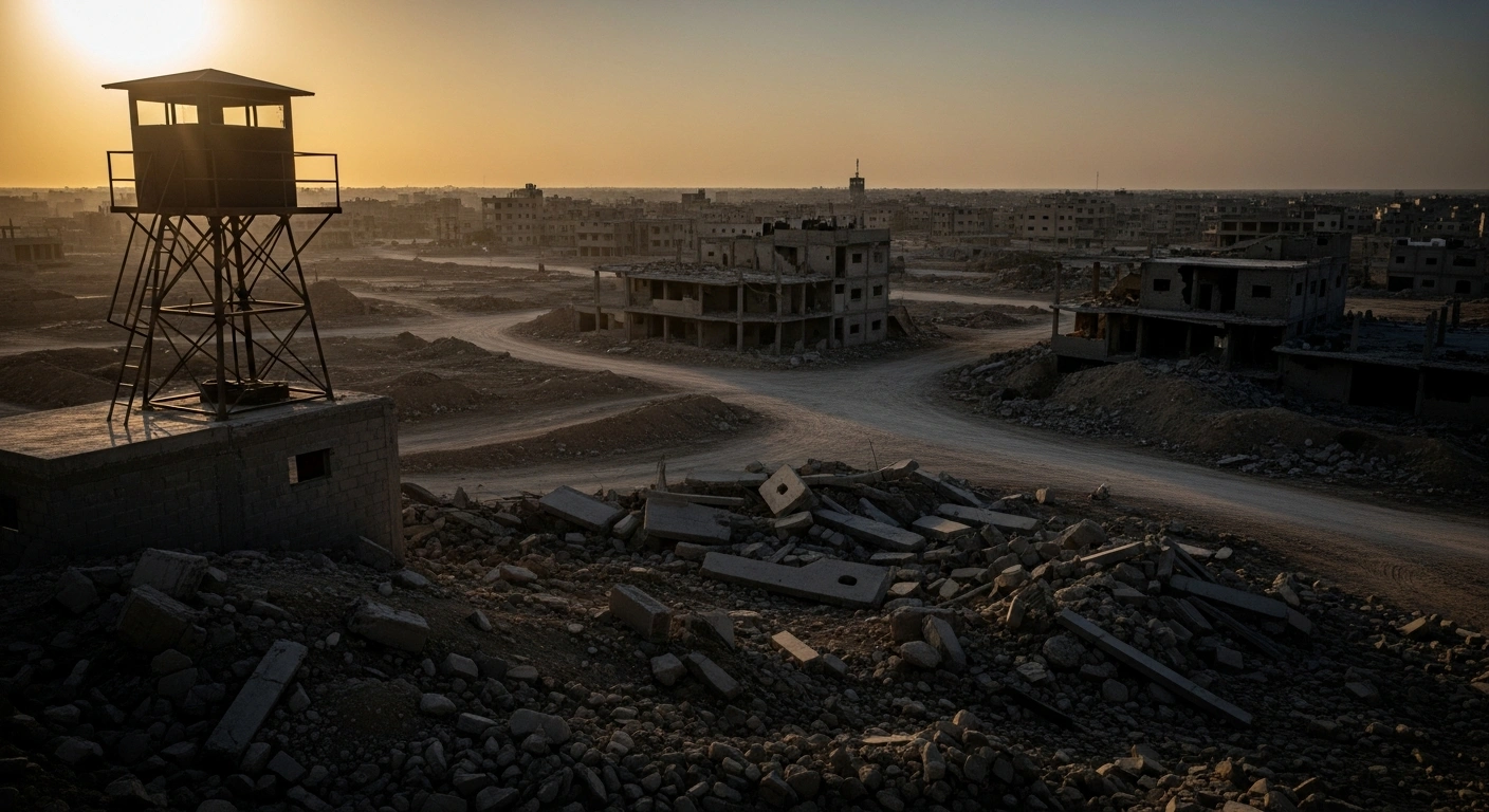 Israeli military forces maintain a strategic presence amidst the urban landscape of Gaza during ongoing operations.