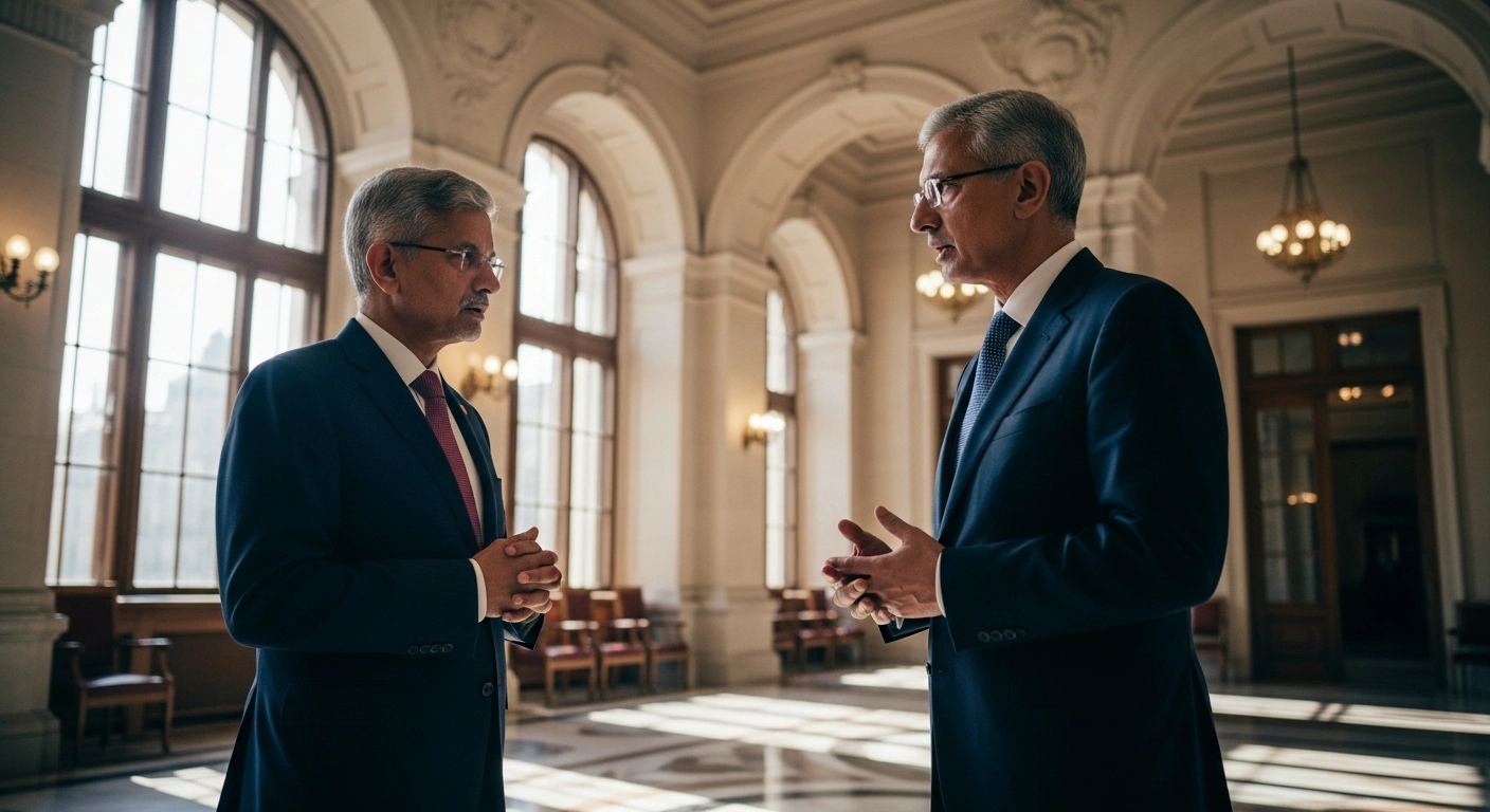 External Affairs Minister S. Jaishankar holds high-level diplomatic talks with a Bulgarian official in Sofia to strengthen economic and bilateral relations between India and Bulgaria.
