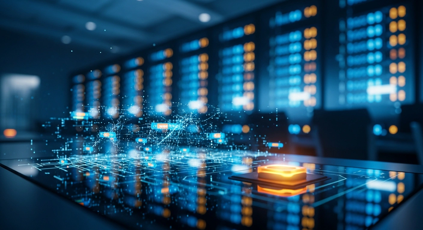 A high-tech financial command center in Japan prepares an emergency system shutdown to protect infrastructure from sophisticated cyberattacks.