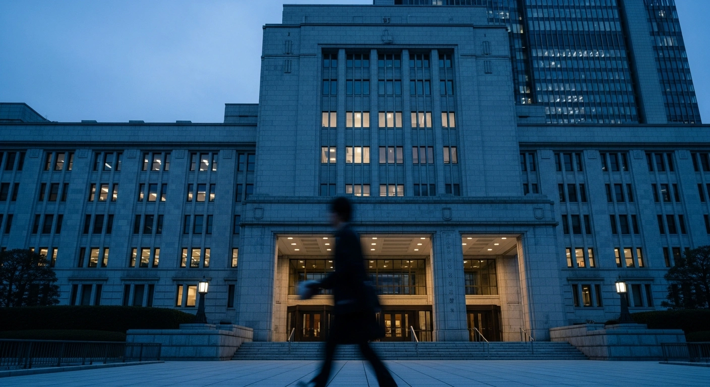 A modern government building in Tokyo serves as the backdrop for a policy change regarding increased immigration and permanent residency application fees in Japan.