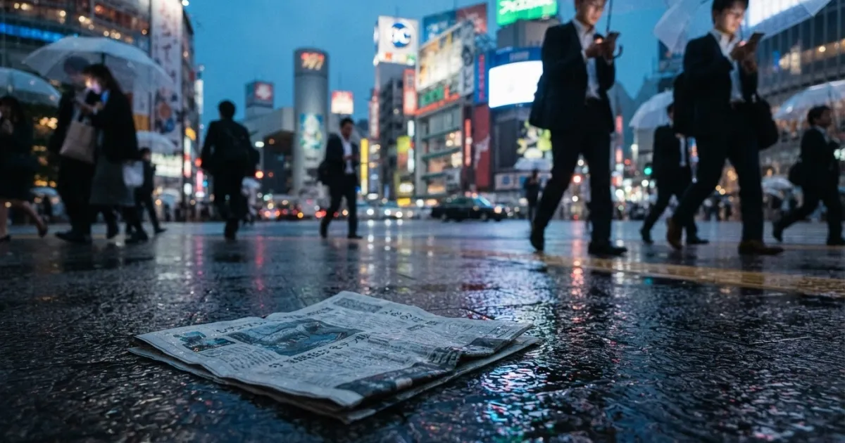 Japan Newspaper Subscription Rates Fall Below 50 Percent Milestone