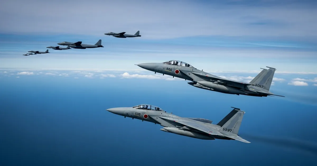 Japanese Air Self-Defense Force Scrambles Jets Following Joint China-Russia Bomber Flights