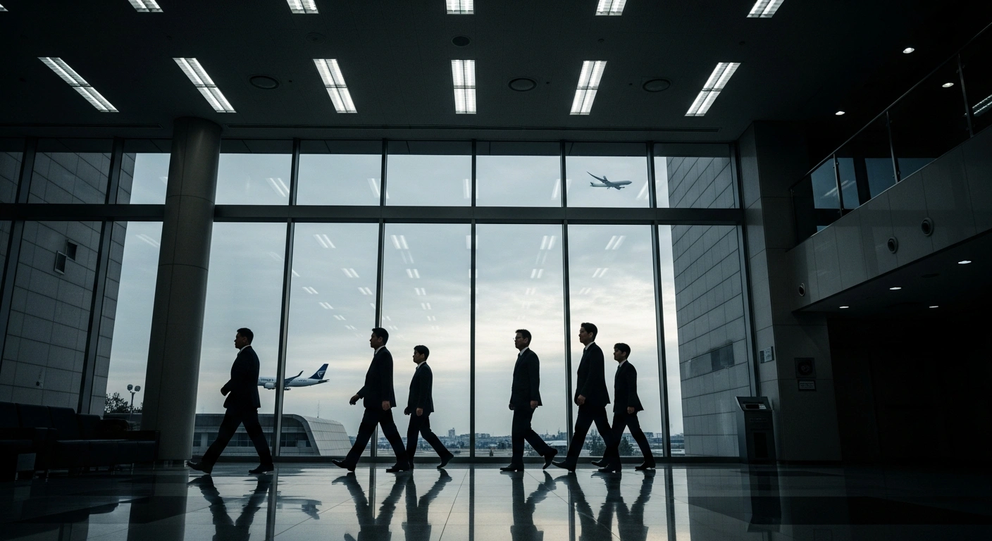 South Korean authorities conduct an official investigation inside the Ministry of Land, Infrastructure and Transport headquarters regarding the Jeju Air Flight 2216 incident.