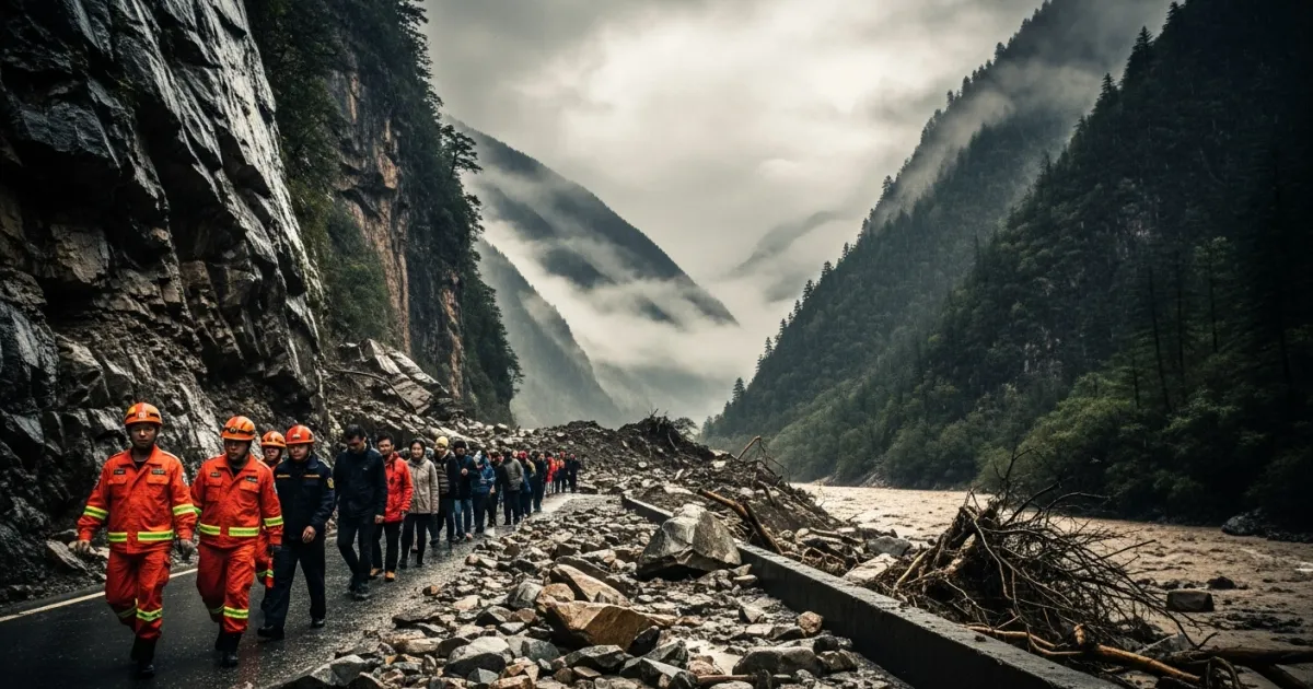 Authorities Evacuate Tourists from Jiuzhaigou Following Heavy Rain and Mudslides