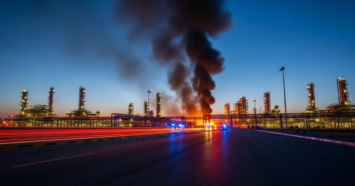 Authorities Investigate Fire at Industrial Facility in Jubail, Saudi Arabia