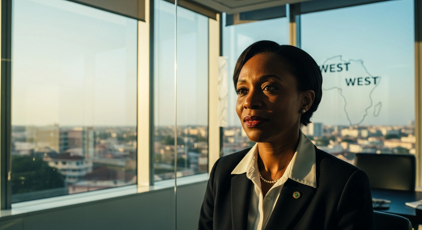 Keara Shaw, the newly appointed Australian High Commissioner to Ghana, stands in a professional office setting to represent Australia's diplomatic engagement in West Africa.