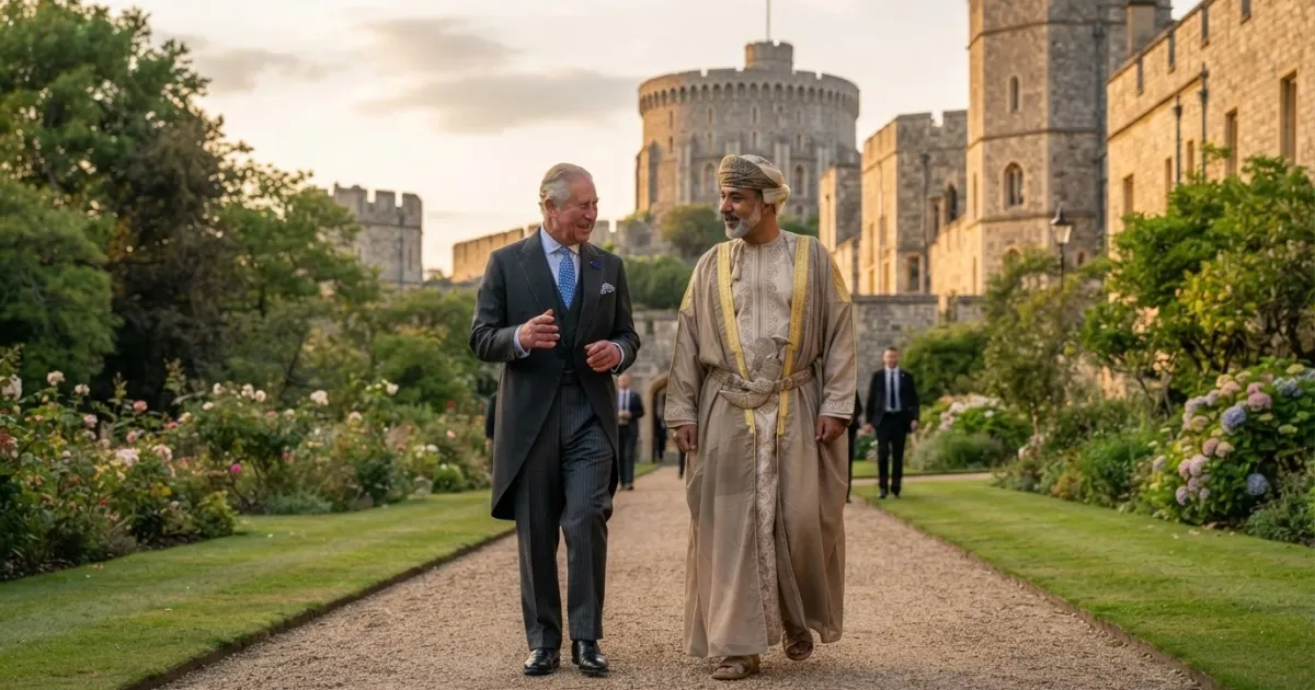 King Charles III Hosts Sultan Haitham bin Tariq for State Visit at Windsor Castle