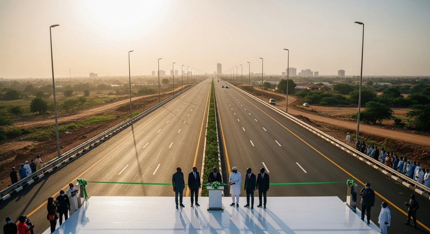 Vice President Kashim Shettima officially commissions the newly constructed Kuje-Airport Expressway in Abuja to improve infrastructure and economic connectivity.
