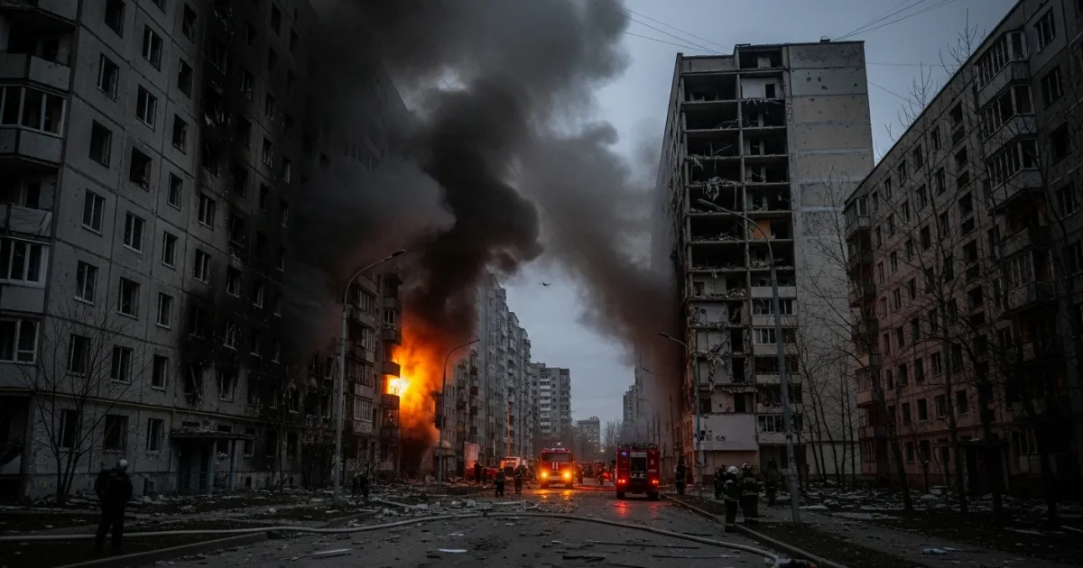 Ukrainian Drone Strike Damages Residential Buildings in Russia's Kursk Region
