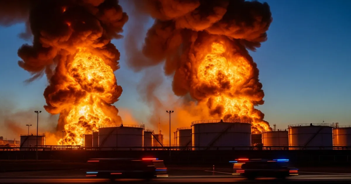 Drone Attack Targets Oil Depot in Russia's Krasnodar Region