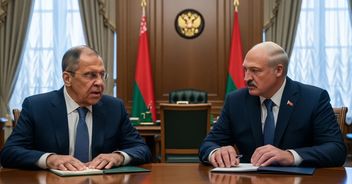 Russian Foreign Minister Sergei Lavrov Holds High-Level Talks in Minsk