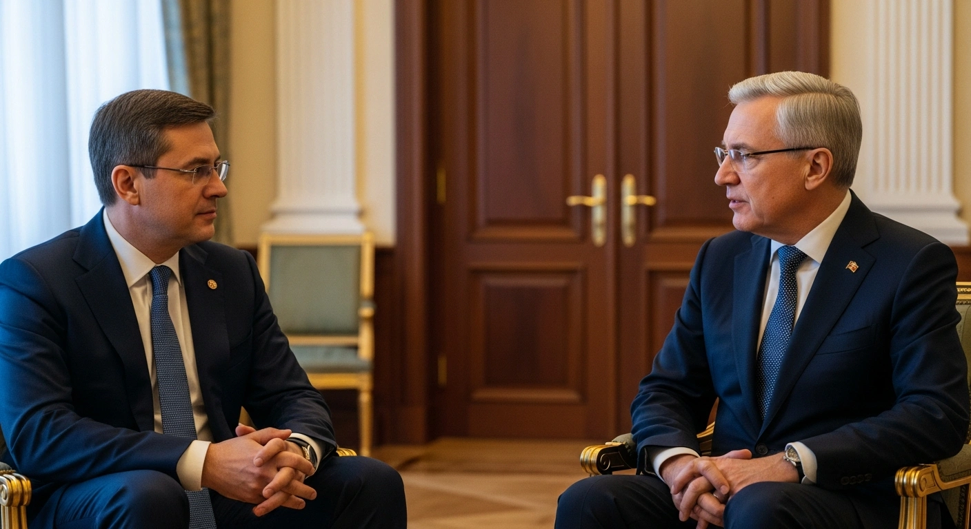 Russian Foreign Minister Sergey Lavrov and Bahraini Foreign Minister Abdullatif bin Rashid Al Zayani meet in Moscow to discuss bilateral relations and regional security.
