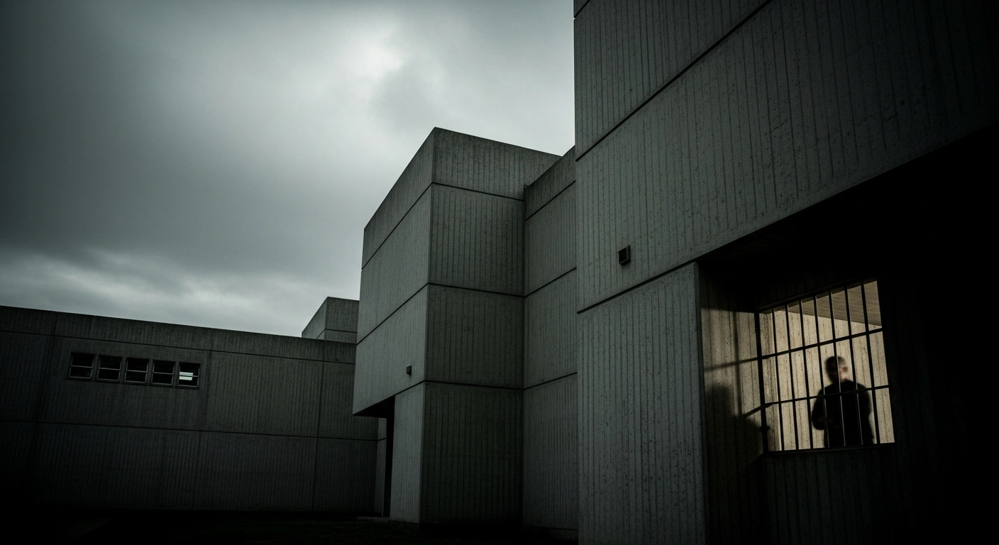 The exterior of the Ezeiza Federal Penitentiary in Argentina where businessman Lázaro Báez is being held while receiving medical care for pneumonia.