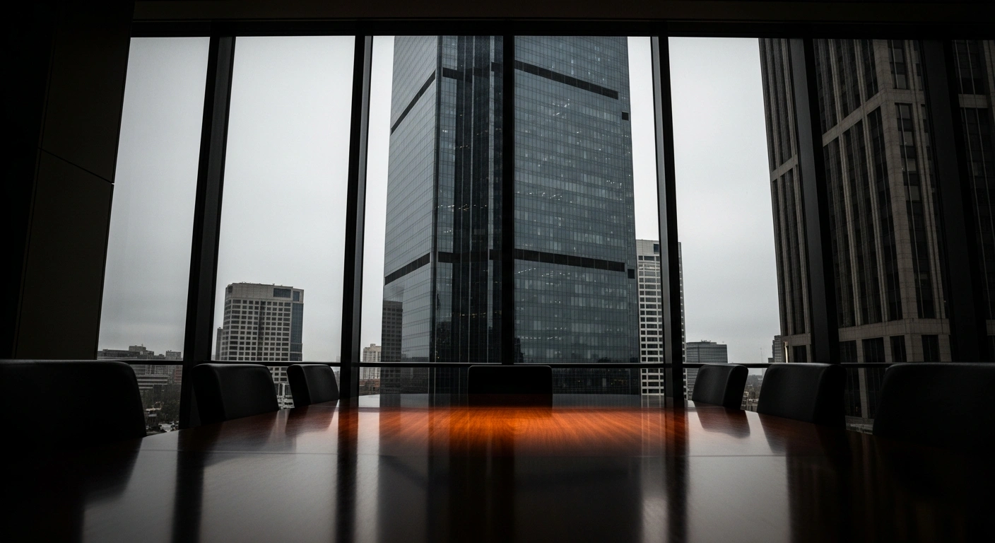 A modern glass office building stands as a symbol of the Macquarie Securities legal case involving a thirty-five million dollar penalty for short sale reporting failures.