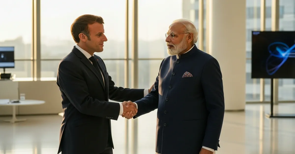French President Macron Arrives in India for AI Summit and Bilateral Talks