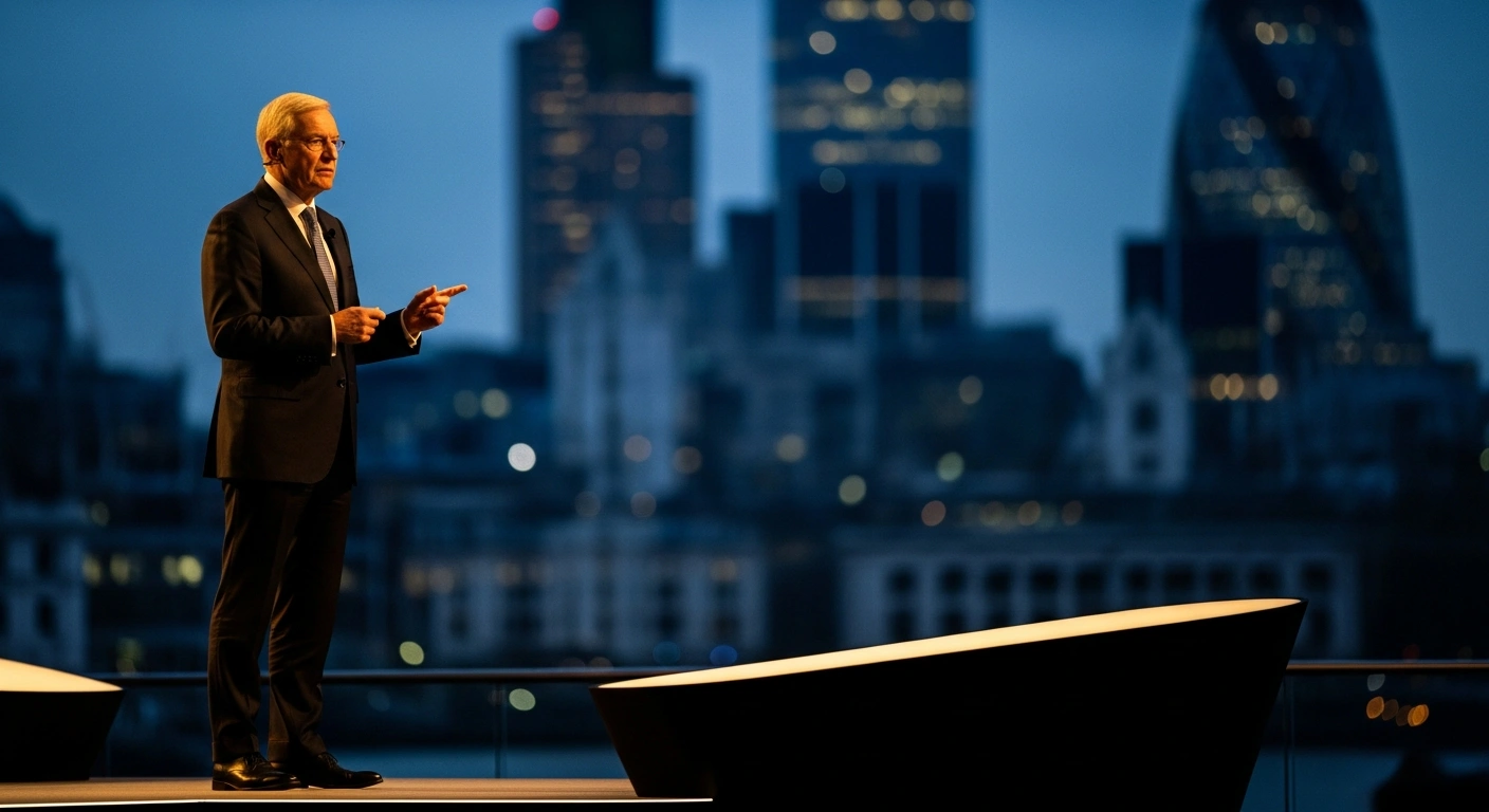 Former Ghanaian President John Dramani Mahama speaks at a conference in London about the need for global debt restructuring reforms.