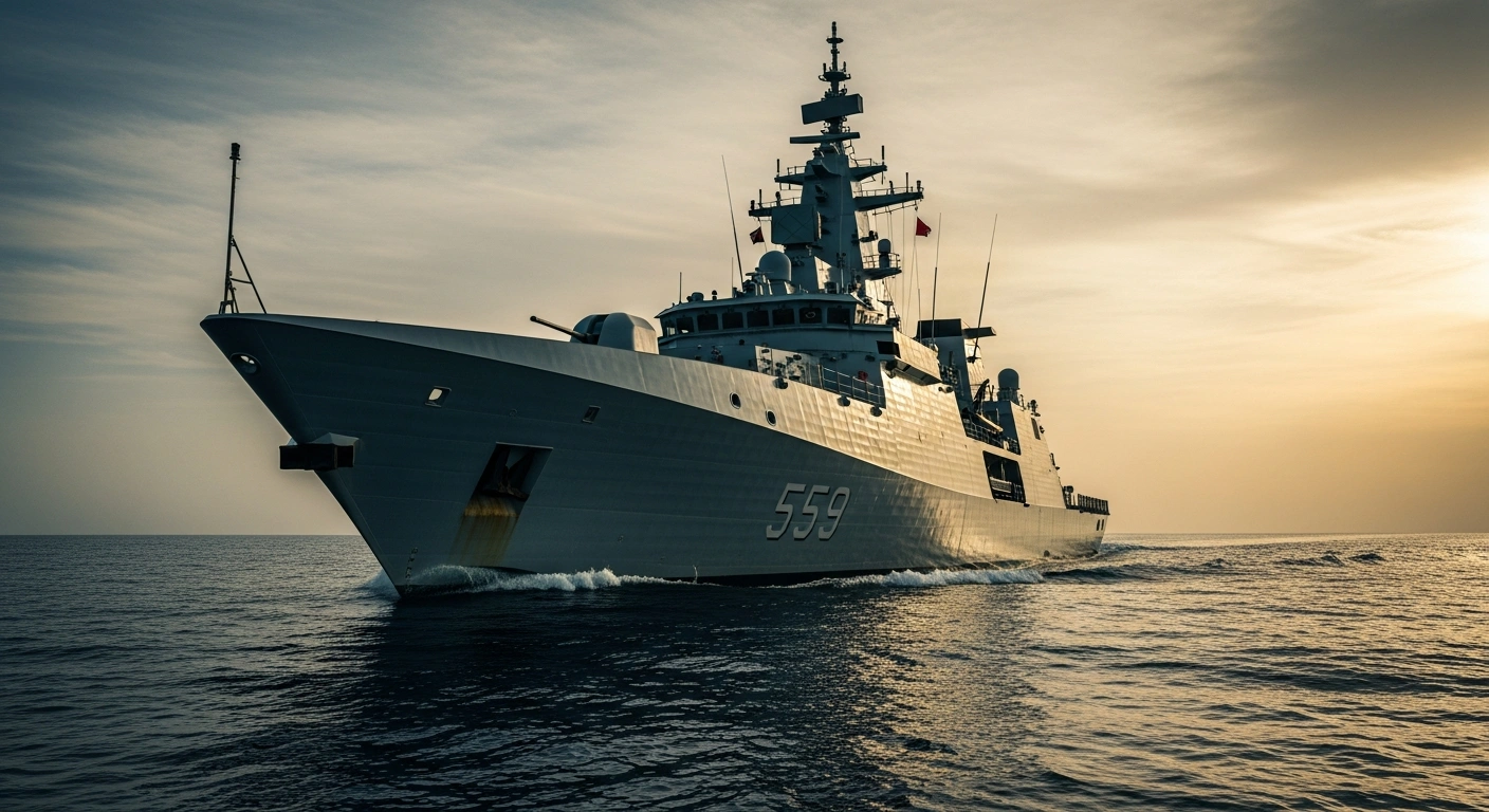 A modern Maltese naval patrol vessel navigates the Mediterranean Sea as the government faces calls to increase national defense spending and modernize its armed forces.