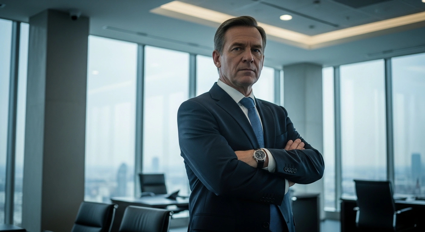 Prime Minister Mark Carney stands in a modern office while preparing for upcoming trade negotiations regarding the Canada-United States-Mexico Agreement.