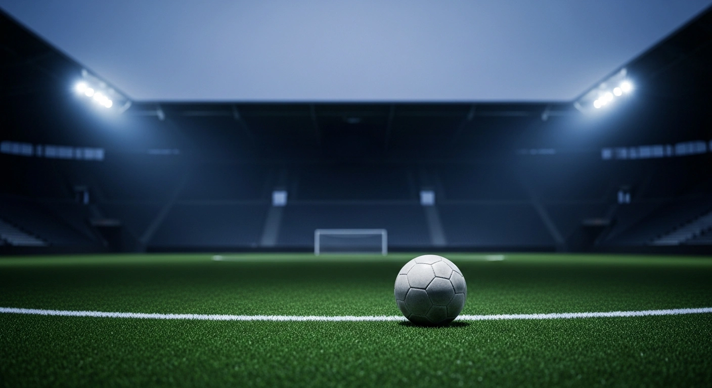 An empty football pitch at a stadium in Germany represents the lack of a professional contract between Mathew Collins and TSV 1860 Munich.