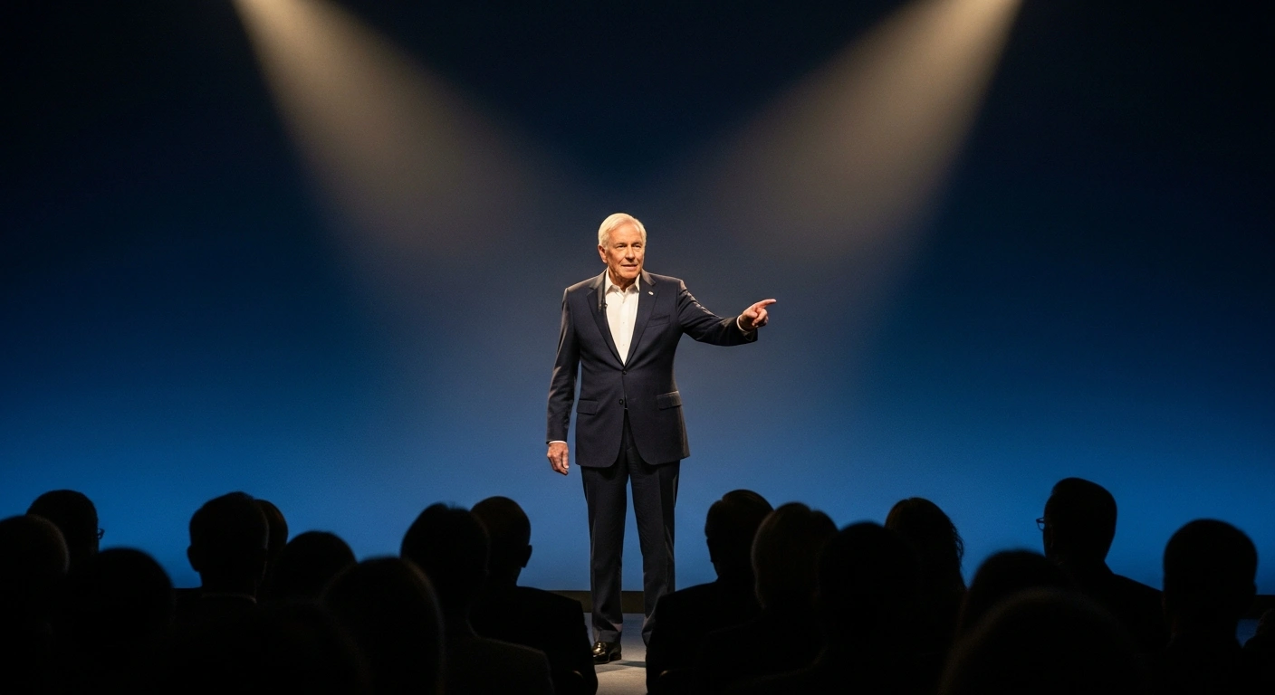 Former Argentine President Mauricio Macri stands on a stage during a political event in Buenos Aires to mark his return as president of the Propuesta Republicana party.