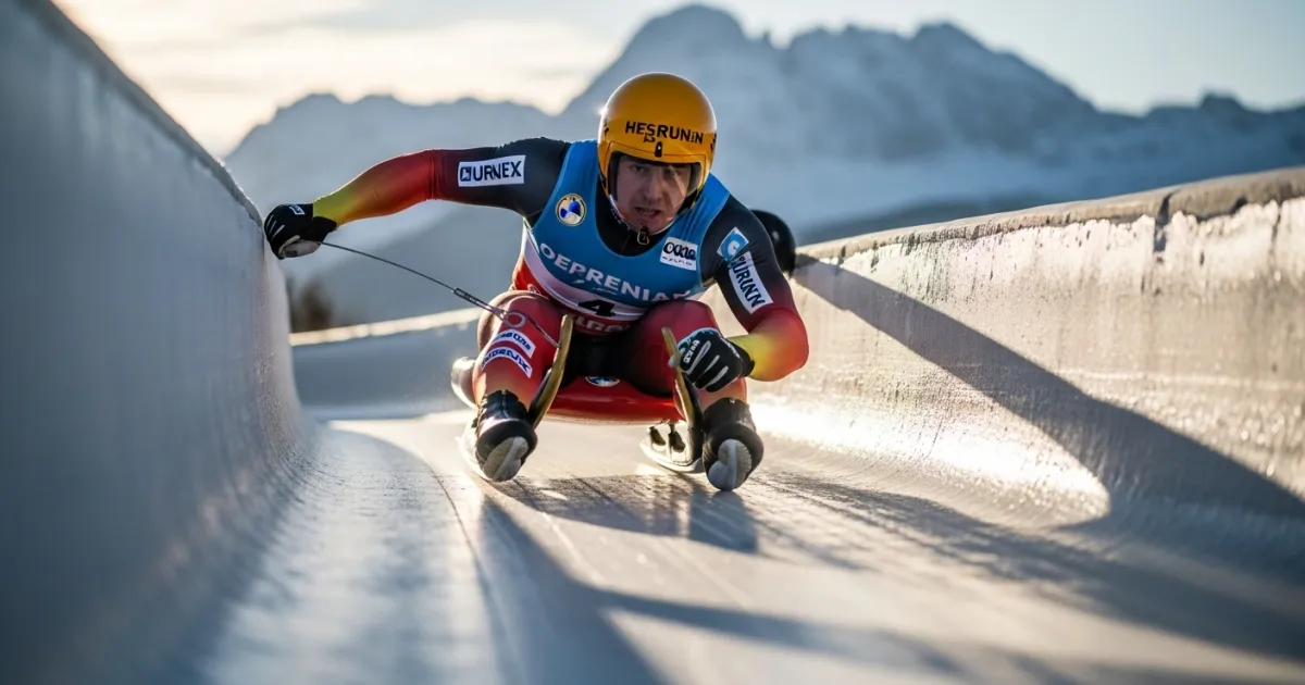Germany's Max Langenhan Dominates Opening Runs of Men's Singles Luge at Milan Cortina 2026 Olympics