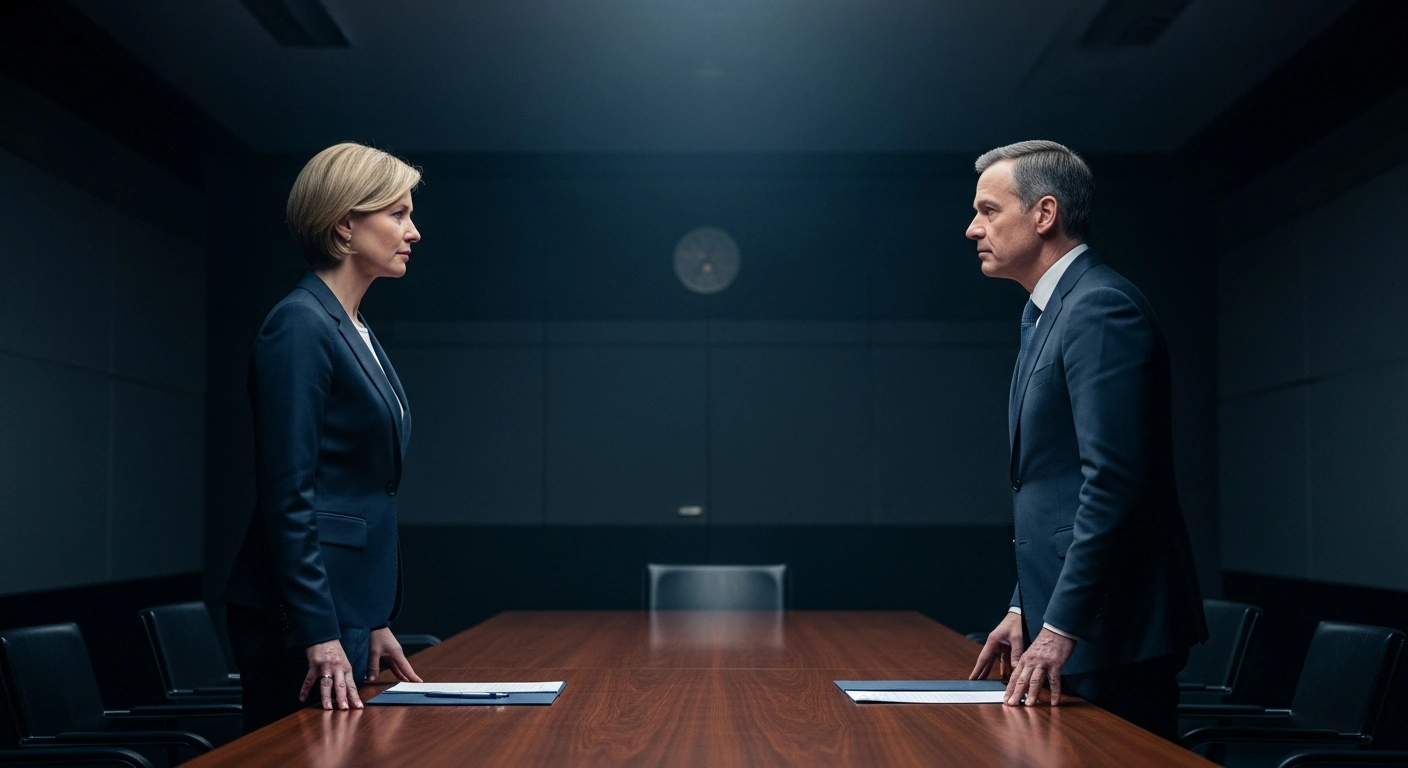 German Chancellor Friedrich Merz and Slovak Prime Minister Robert Fico appear in a tense political standoff representing the diplomatic divide over Russia.