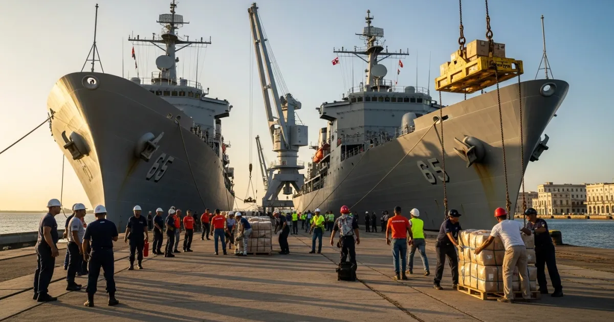 Mexican Navy Delivers Over 800 Tons of Humanitarian Aid to Cuba Amidst U.S. Blockade
