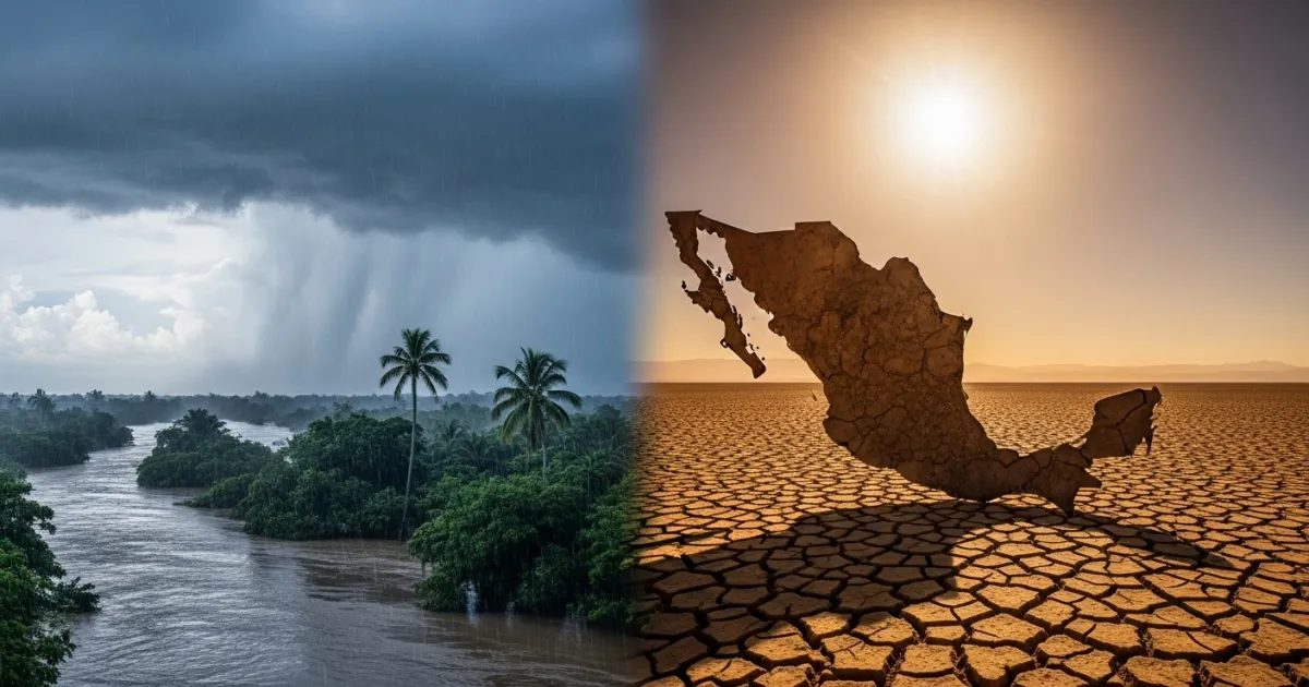 Mexico Faces Dual Weather Crisis: Intense Rains in Southeast and Extreme Heat in North