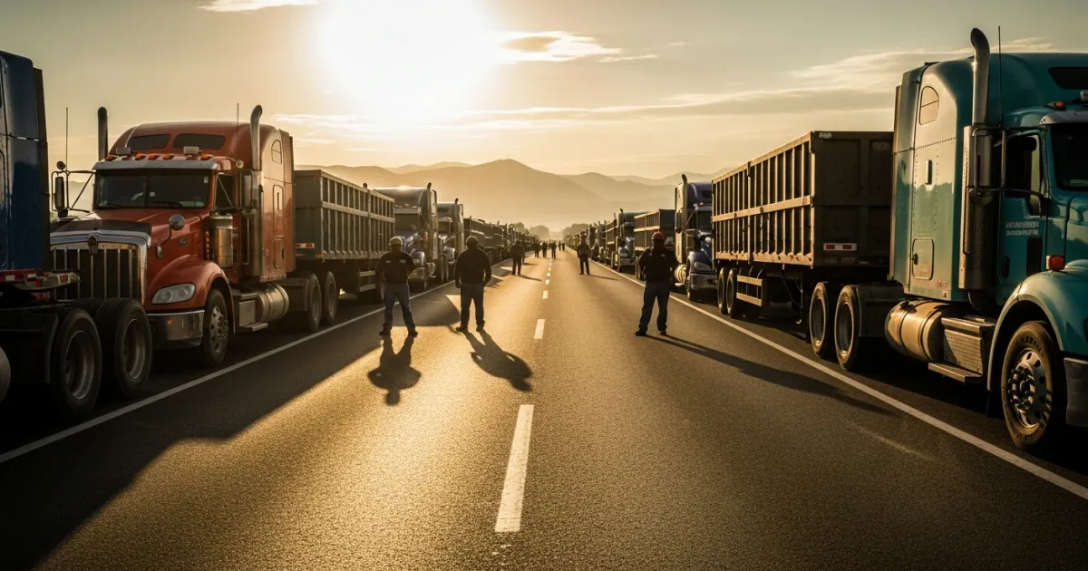 Transport Workers and Farmers Stage National Strike Across Mexico