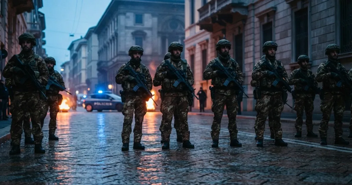 Italian Government Deploys 500 Troops to Milan Following Civil Unrest